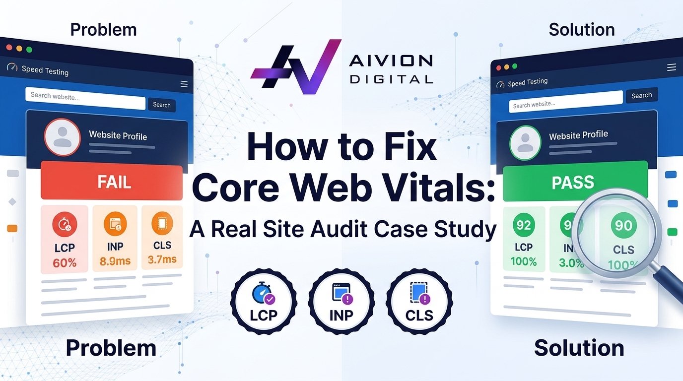 How to Fix Core Web Vitals: A Real Site Audit Case Study
