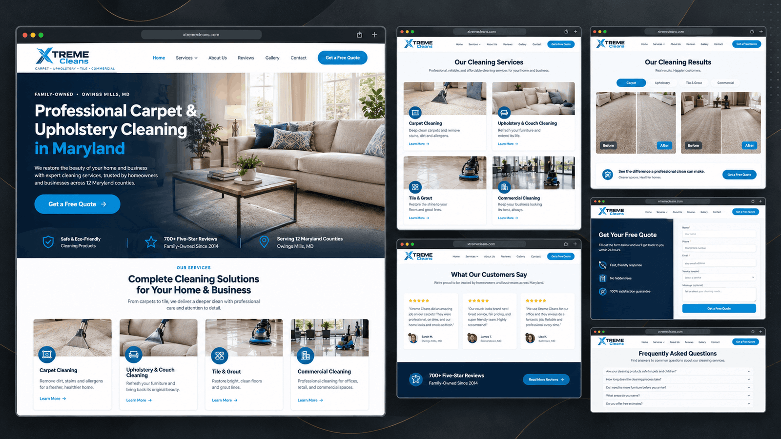 Xtreme Cleans Website